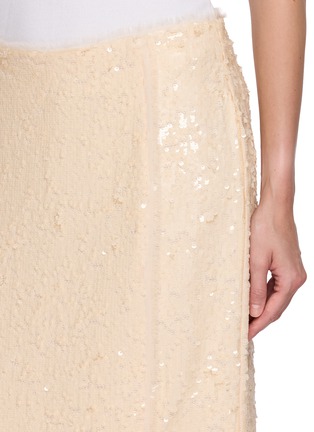  - RAG & BONE - Kali Sequin Embellished Sheer Hem Slit Skirt