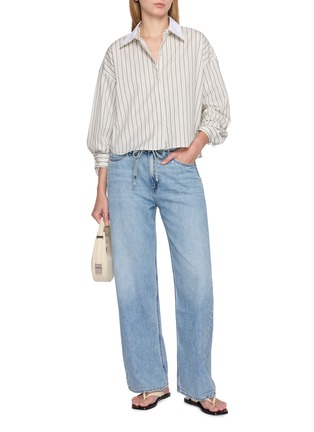 Figure View - Click To Enlarge - RAG & BONE - Marin Stripe Layered Contrast Collar Shirt