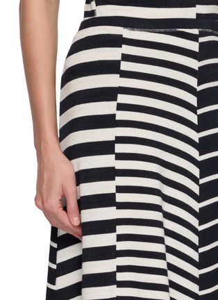  - RAG & BONE - Mixed Stripe Flared Midi Skirt
