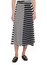 RAG & BONE Mixed Stripe Flared Midi Skirt