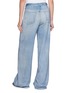 Back View - Click To Enlarge - RAG & BONE - Miramar Sofie Printed Denim Effect Cotton Terry Pants
