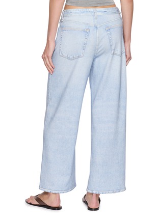 Back View - Click To Enlarge - RAG & BONE - Miramar Andi Printed Denim Effect Cotton Terry Pants