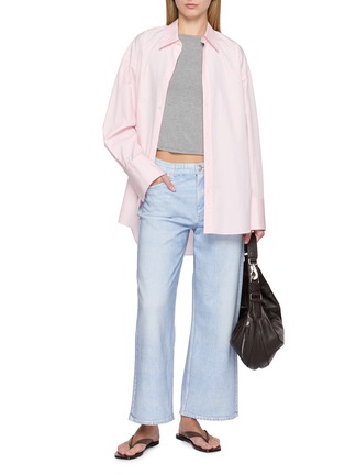 Figure View - Click To Enlarge - RAG & BONE - Miramar Andi Printed Denim Effect Cotton Terry Pants