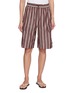 RAG & BONE Victoria Stripe Elasticated Drawstring Waistband Shorts