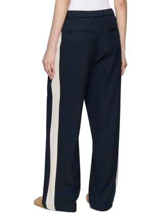 Back View - Click To Enlarge - RAG & BONE - Siena Side Stripe Drawstring Waistband Wool Pants