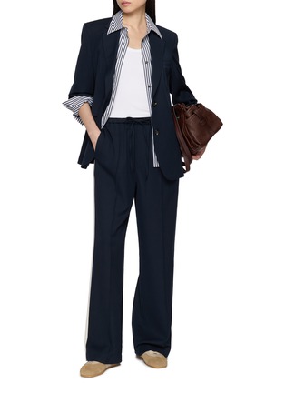 Figure View - Click To Enlarge - RAG & BONE - Siena Side Stripe Drawstring Waistband Wool Pants