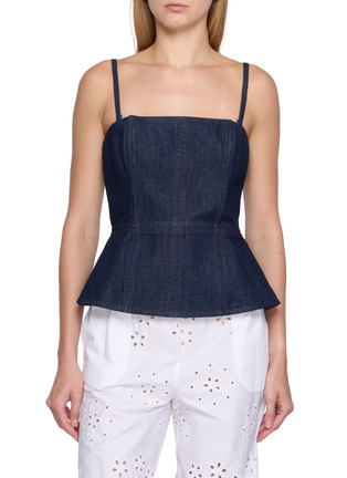Main View - Click To Enlarge - RAG & BONE - Isabella Sleeveless Square Neck Denim Top