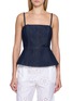 RAG & BONE Isabella Sleeveless Square Neck Denim Top