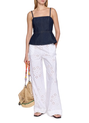 Figure View - Click To Enlarge - RAG & BONE - Isabella Sleeveless Square Neck Denim Top