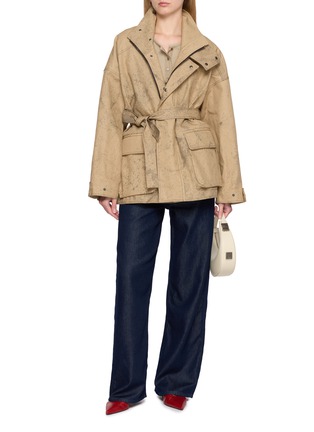 Figure View - Click To Enlarge - RAG & BONE - Logan Wide Leg Denim Jeans