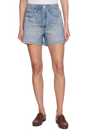 Main View - Click To Enlarge - RAG & BONE - Miramar Denim Effect Cotton Terry Shorts