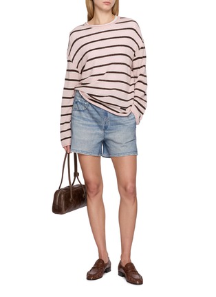 Figure View - Click To Enlarge - RAG & BONE - Miramar Denim Effect Cotton Terry Shorts