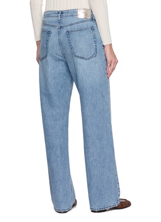 Back View - Click To Enlarge - RAG & BONE - Logan Crystal Embellished Washed Denim Jeans