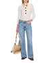 Figure View - Click To Enlarge - RAG & BONE - Logan Crystal Embellished Washed Denim Jeans
