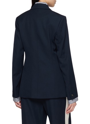 Back View - Click To Enlarge - RAG & BONE - Frank Single Breasted Poplin Blazer