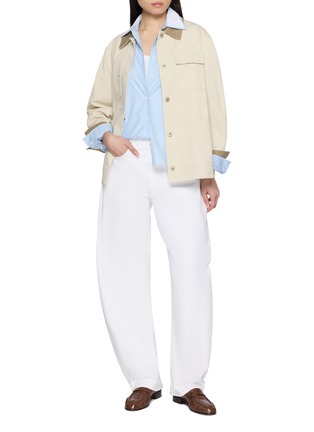 Figure View - Click To Enlarge - RAG & BONE - Dayton Striped Layered Contrast Collar Shirt