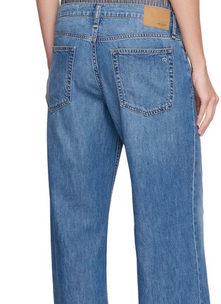Back View - Click To Enlarge - RAG & BONE - Saige Boxer Waistband Straight Leg Denim Jeans