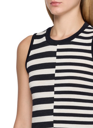  - RAG & BONE - Mixed Stripe Panel Crewneck Knit Tank Top