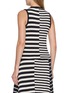 Back View - Click To Enlarge - RAG & BONE - Mixed Stripe Panel Crewneck Knit Tank Top