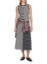 Figure View - Click To Enlarge - RAG & BONE - Mixed Stripe Panel Crewneck Knit Tank Top