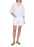 Figure View - Click To Enlarge - RAG & BONE - Striped Sheer Panel Point Collar Shirt
