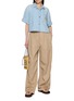 Figure View - Click To Enlarge - LOEWE - Cropped Denim Shirt