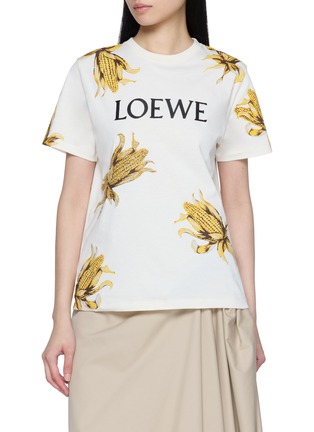 Main View - Click To Enlarge - LOEWE - Embellished Corn Print T-Shirt