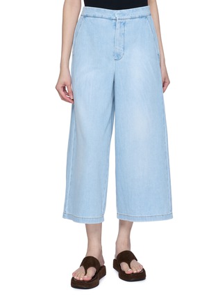 Main View - Click To Enlarge - LOEWE - Cropped Wide Leg Jeans