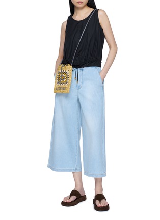 Figure View - Click To Enlarge - LOEWE - Cropped Wide Leg Jeans