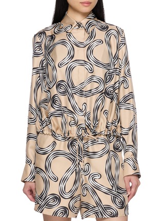 Main View - Click To Enlarge - LOEWE - Anagram Print Balloon Shirt