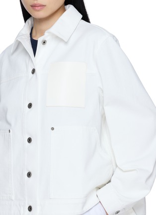  - LOEWE - Leather Chest Patch Workwear Jacket