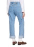 Back View - Click To Enlarge - THOM BROWNE - Selvedge Cotton Denim Jeans