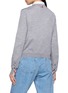 Back View - Click To Enlarge - THOM BROWNE - Nantucket Scenic Print Crewneck Knit Cardigan