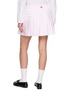 Back View - Click To Enlarge - THOM BROWNE - Drawstring Pleated Cotton Mini Skirt