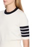  - THOM BROWNE - Hector Intarsia 4 Bar Cotton T-Shirt