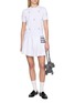 Figure View - Click To Enlarge - THOM BROWNE - Sailboat Embroidered Cotton T-Shirt
