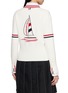 Back View - Click To Enlarge - THOM BROWNE - Sailboat Jacquard V-Neck Cardigan