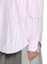  - THOM BROWNE - Supersized Hairline Stripe Cotton Poplin Shirt