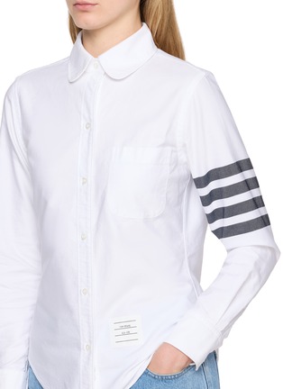  - THOM BROWNE - 4-Bar Oxford Cotton Shirt