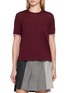 THOM BROWNE RWB Tipping Rib Cuff T-Shirt