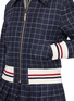  - THOM BROWNE - Windowpane Check Down Filled Cropped Flight Jacket