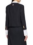 Back View - Click To Enlarge - THOM BROWNE - V-neck Cropped Cardigan Jacket