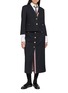 Figure View - Click To Enlarge - THOM BROWNE - V-neck Cropped Cardigan Jacket