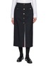 THOM BROWNE Suiting Button Front Midi Skirt