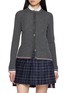 THOM BROWNE Rib Stitch Merino Wool Knit Cardigan
