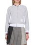 THOM BROWNE RWB Cuff Cotton Tweed Bomber Jacket