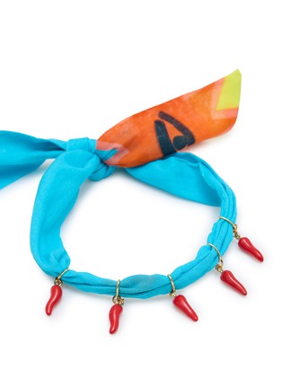 Detail View - Click To Enlarge - TASH AND LEY - Chilli Charm Scarf Necklace