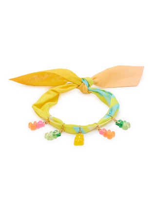 Main View - Click To Enlarge - TASH AND LEY - Gummy Bear Charm Scarf Necklace