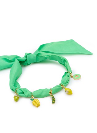 Detail View - Click To Enlarge - TASH AND LEY - Fruit Charm Scarf Necklace