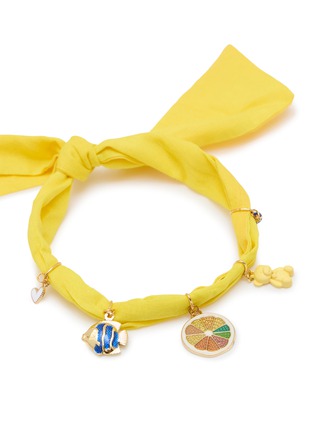Detail View - Click To Enlarge - TASH AND LEY - Limoncello Charm Scarf Necklace